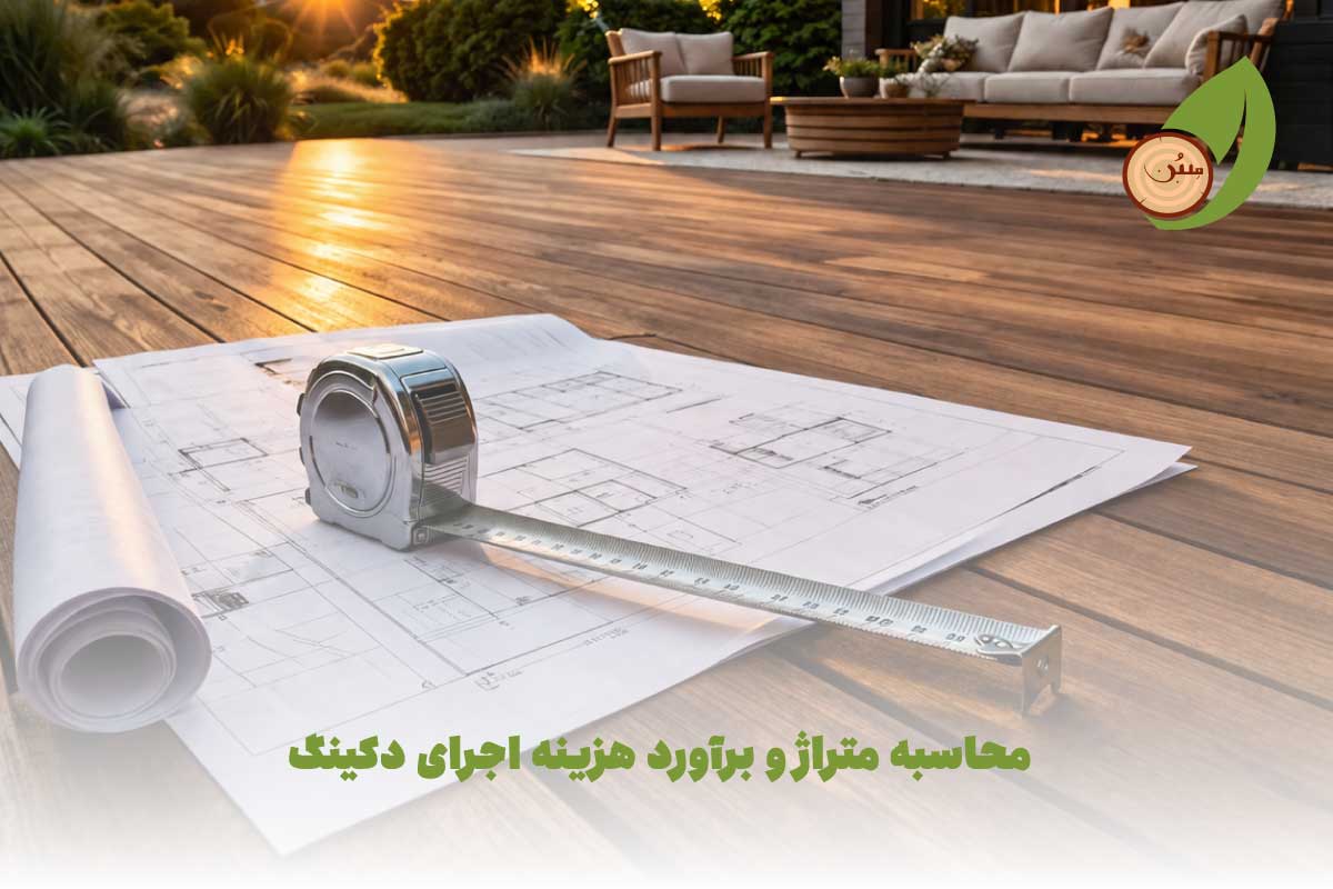 محاسبه متراژ و برآورد هزینه اجرای دکینگ چوبی