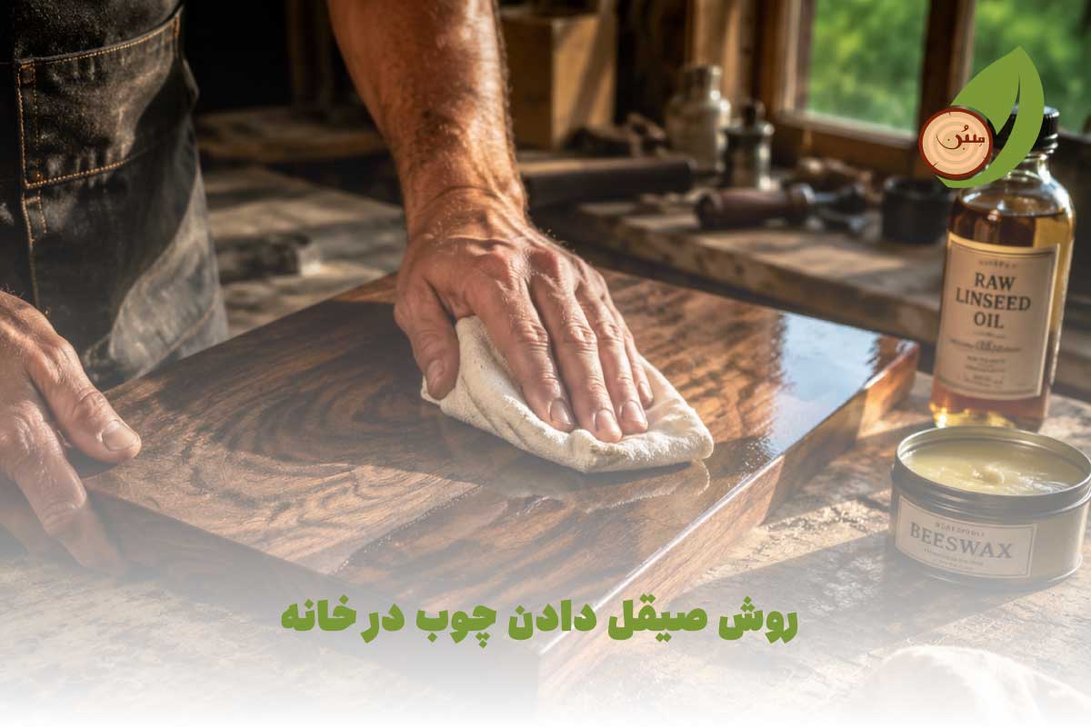 روش صیقل دادن چوب در خانه